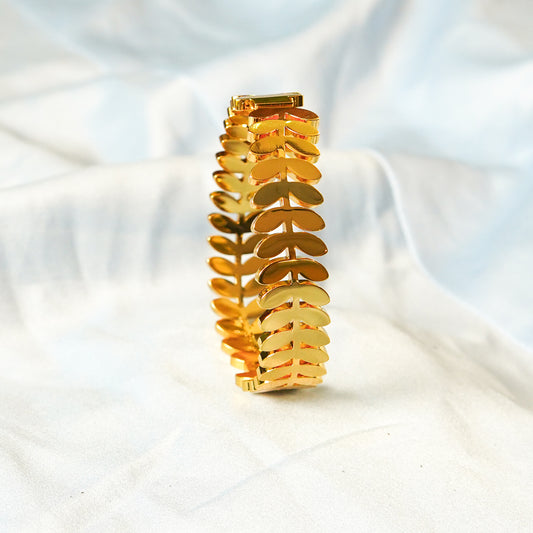Golden Leaf Bangle