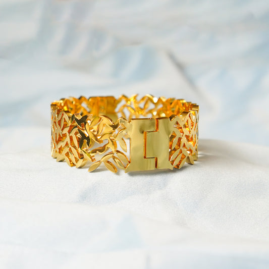 Verdura Luxe Leaf Cuff 316L