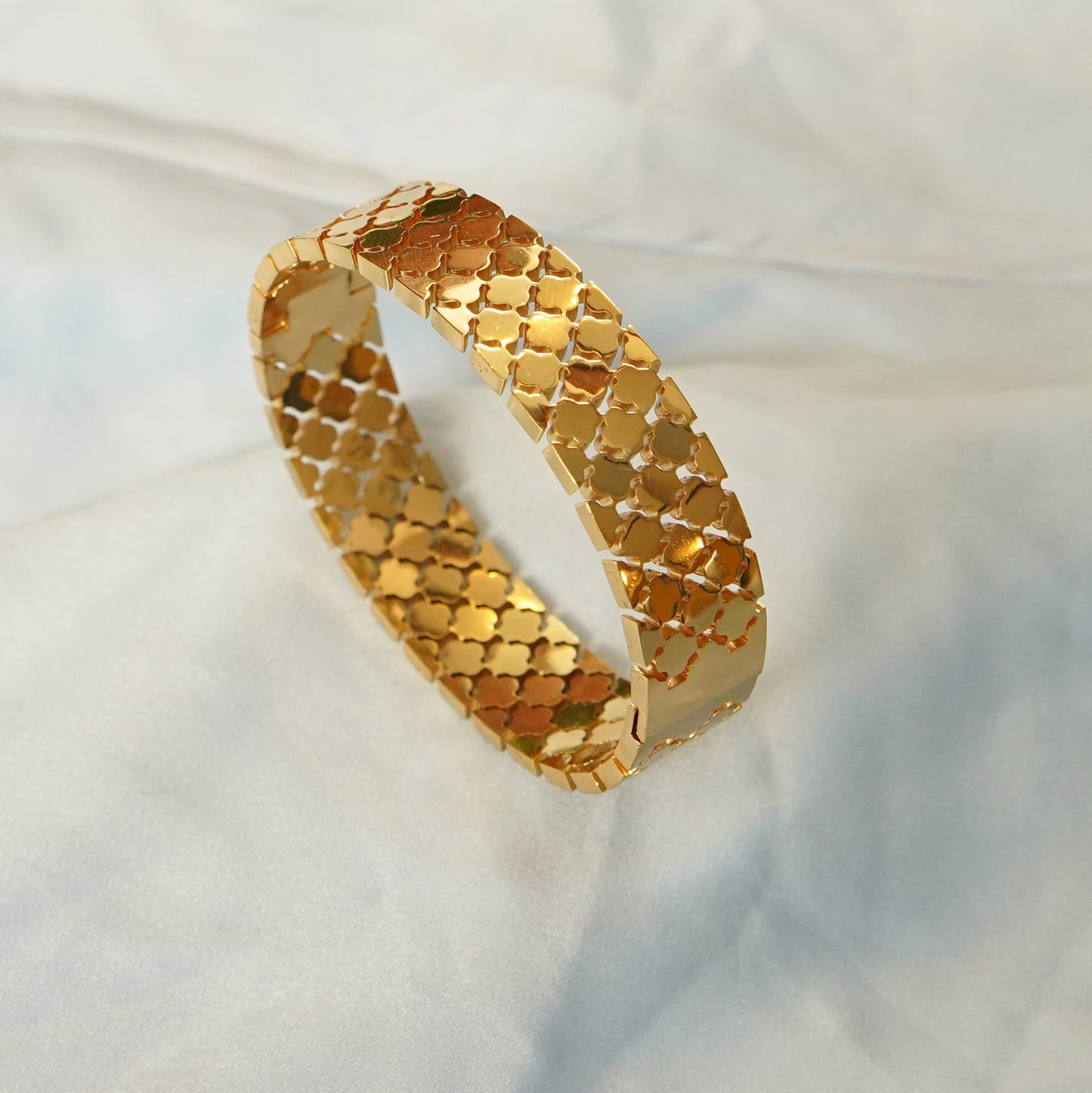 Geometric Pattern Bracelet 316L