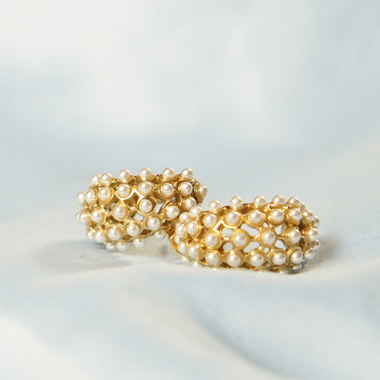 Pearl Bead Detailing Hoop 316L