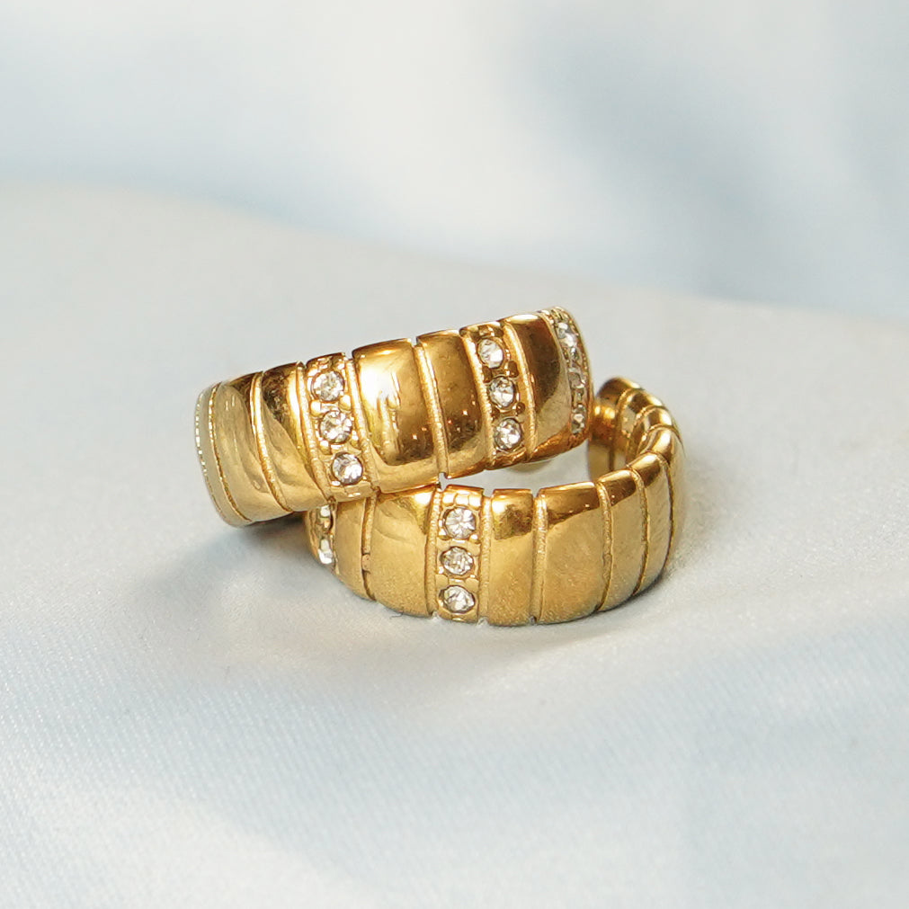 Crystal Accents Hoop