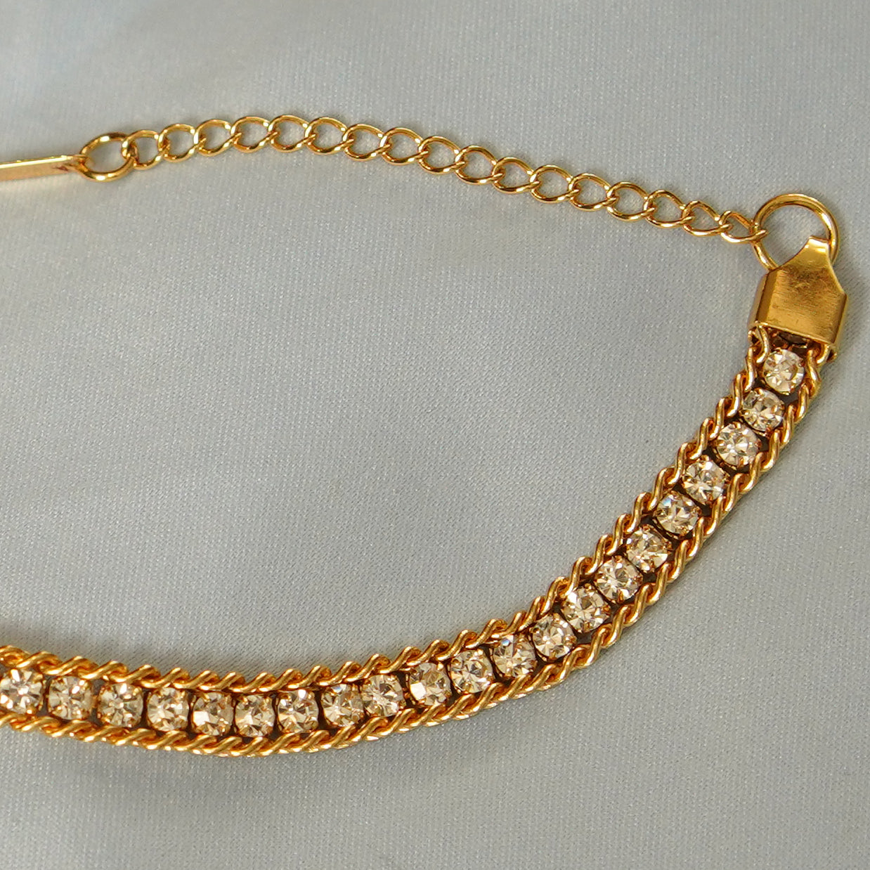 Crystal Accents Chain Bracelet 316L