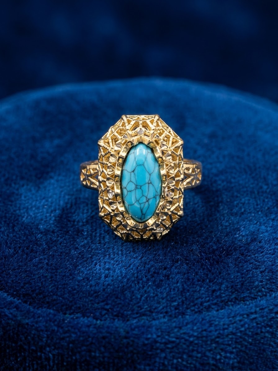Turquoise Gold-plated