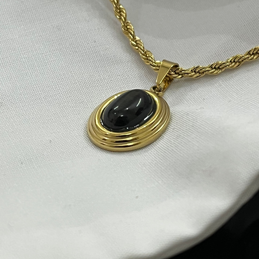 Onyx Cabochon Pendant