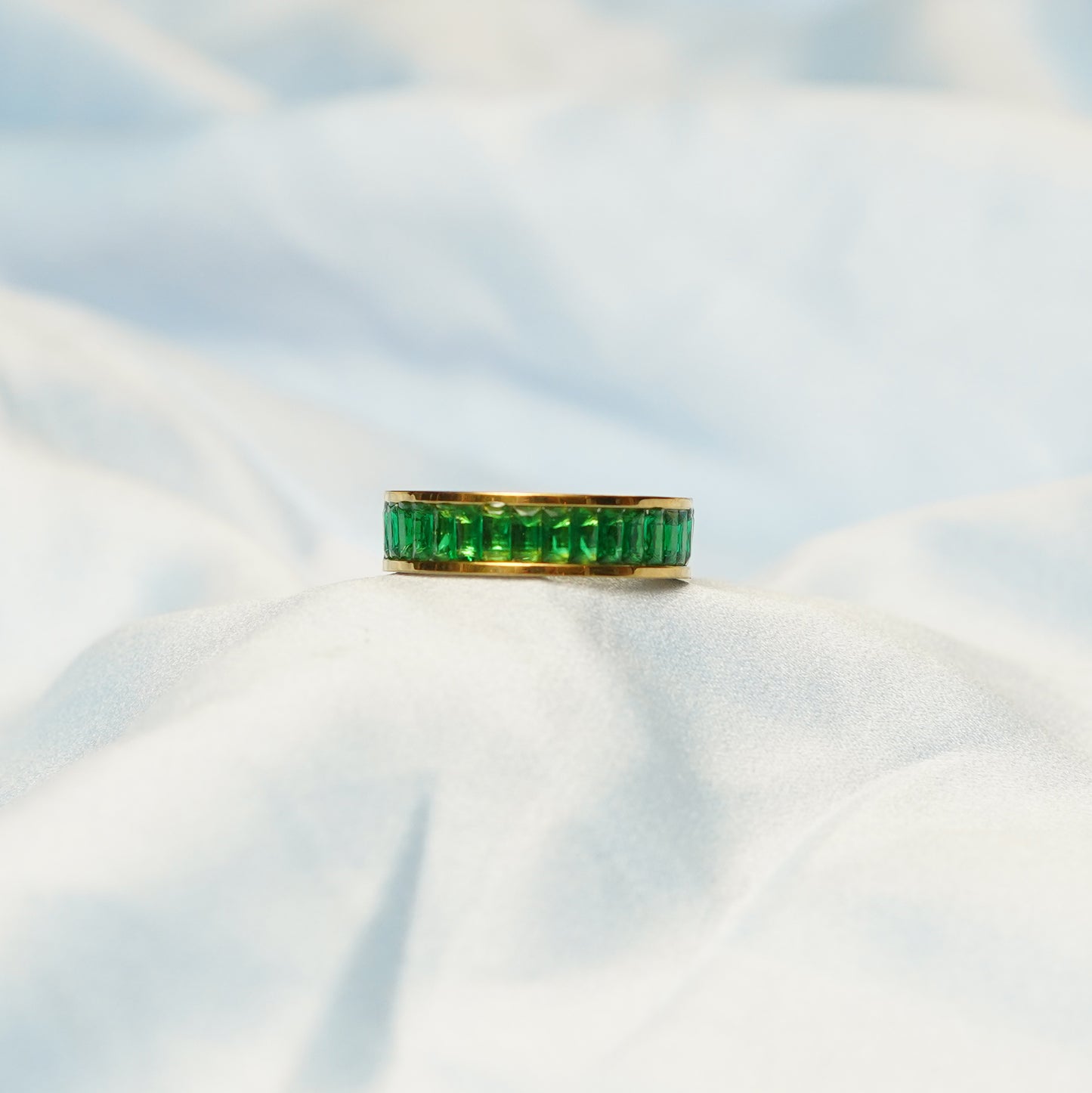 Green Inlay - Luxury Statement Ring