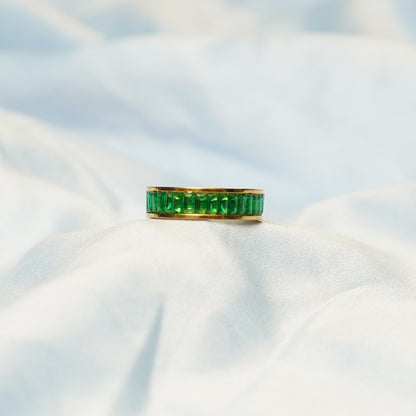 Green Inlay - Luxury Statement Ring