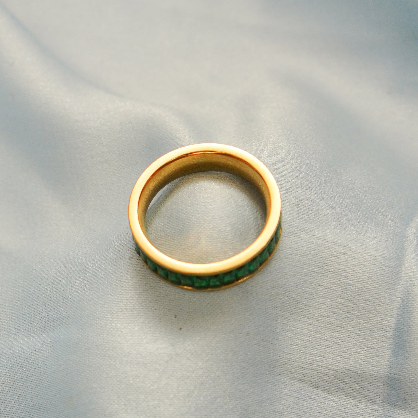 Green Inlay - Luxury Statement Ring