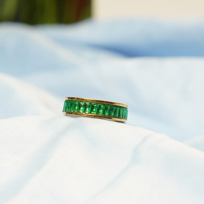 Green Inlay - Luxury Statement Ring