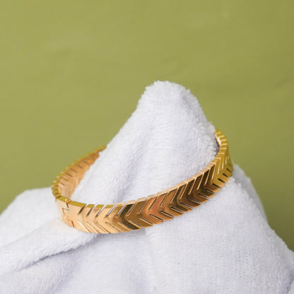 Chevron Cut-Out Bangle