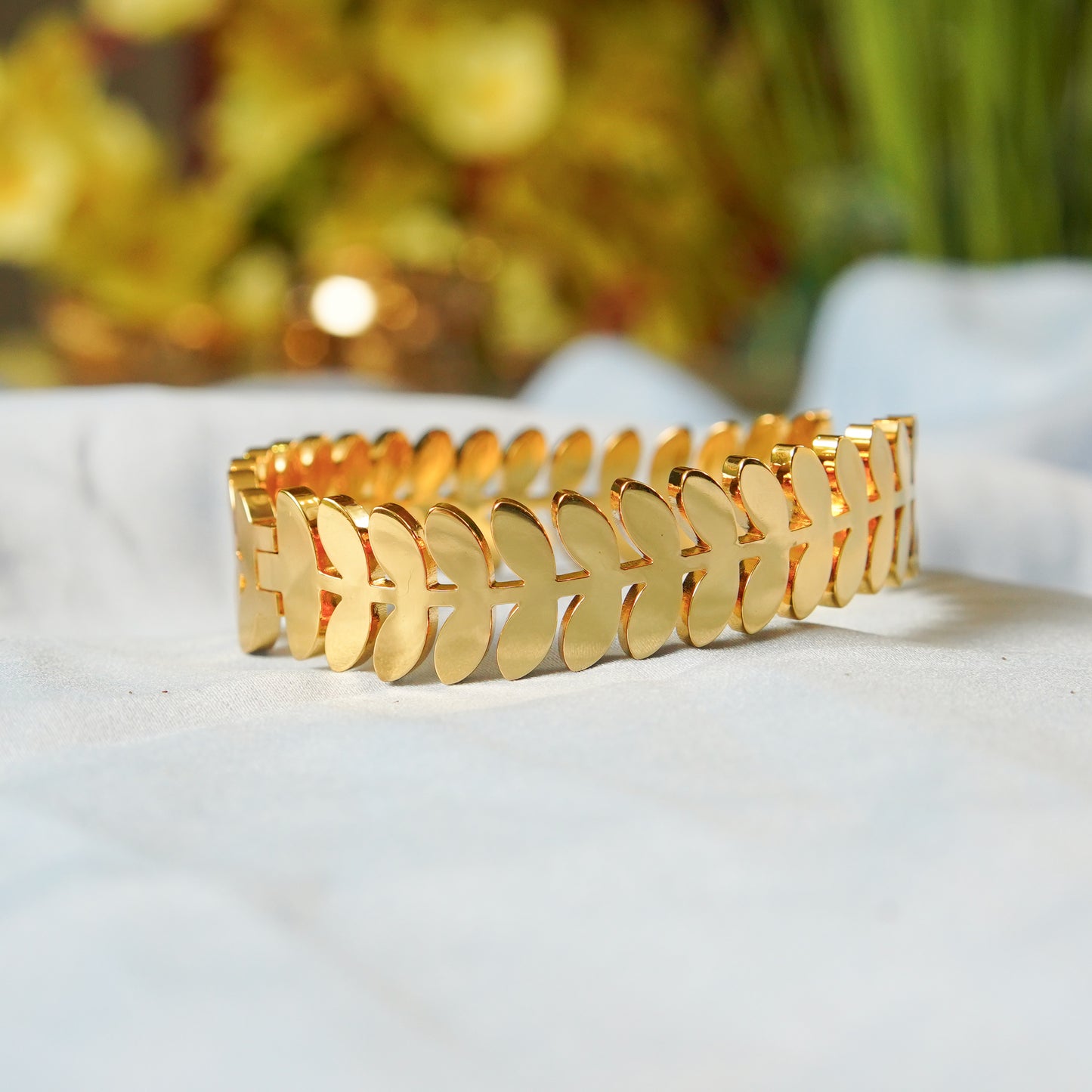 Golden Leaf Bangle
