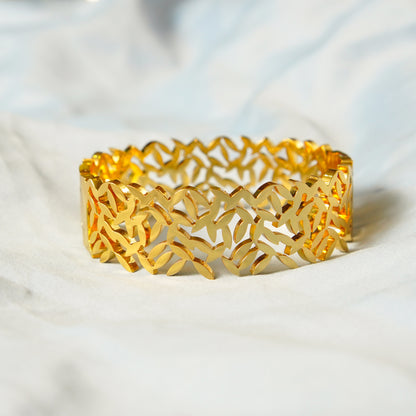 Verdura Luxe Leaf Cuff 316L