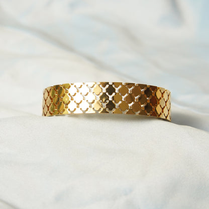 Geometric Pattern Bracelet 316L