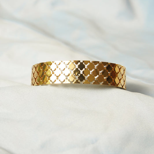 Geometric Pattern Bracelet 316L