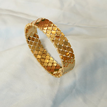 Geometric Pattern Bracelet 316L
