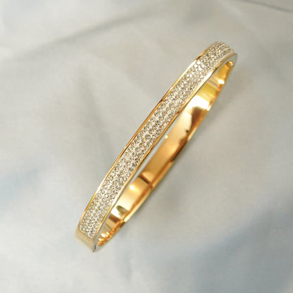 Sparkling Stone Inlay Bangle