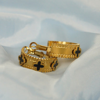 Black Cross Inlay 316L