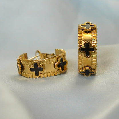 Black Cross Inlay 316L