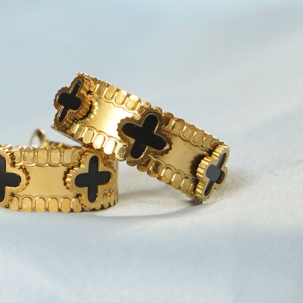 Black Cross Inlay 316L