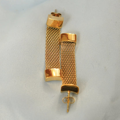 Mesh Drop Earring