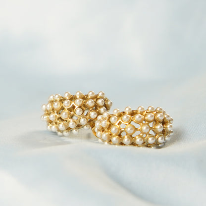 Pearl Bead Detailing Hoop 316L