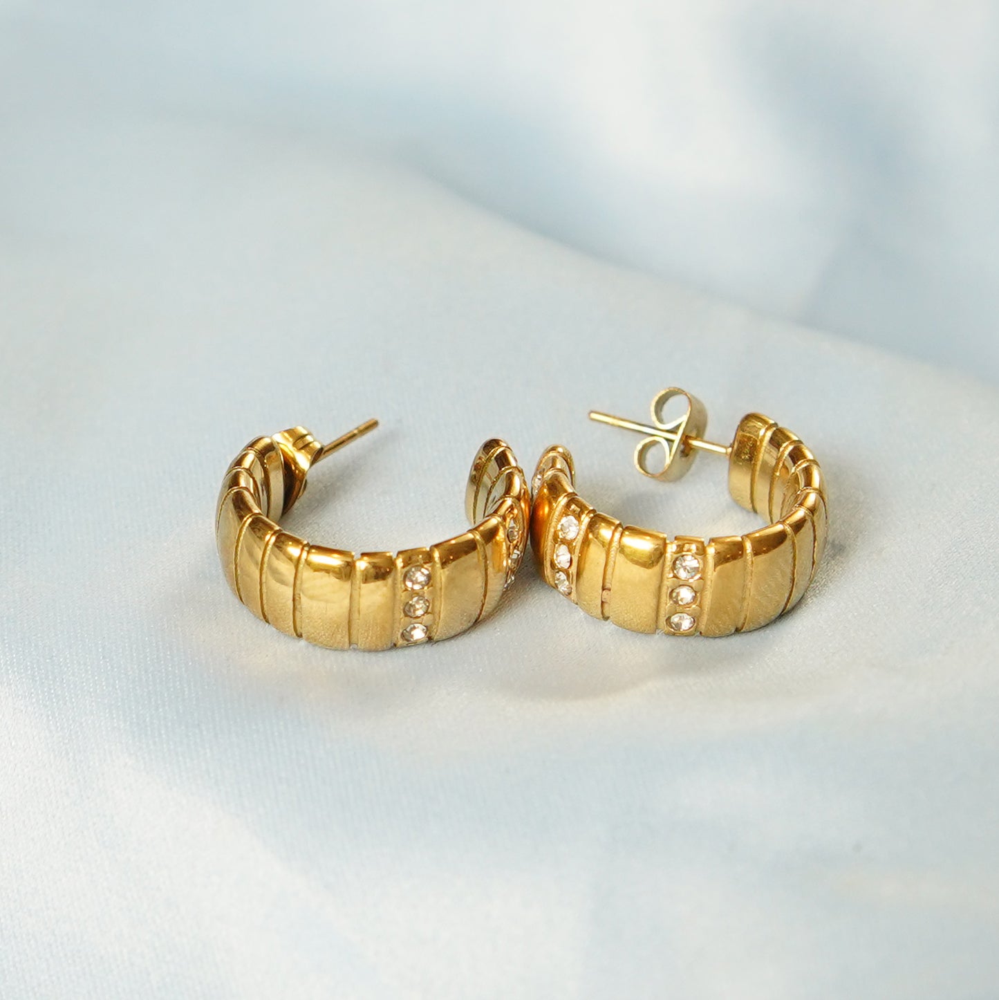 Crystal Accents Hoop