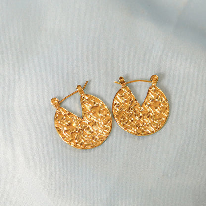 Round Hoop Earring