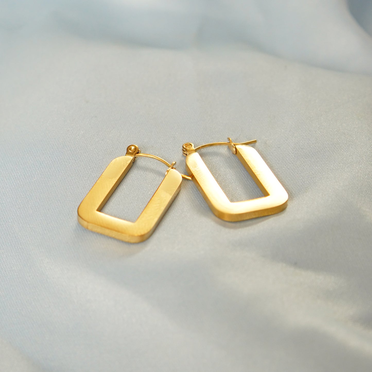 Rectangle Hoop Earring 316L