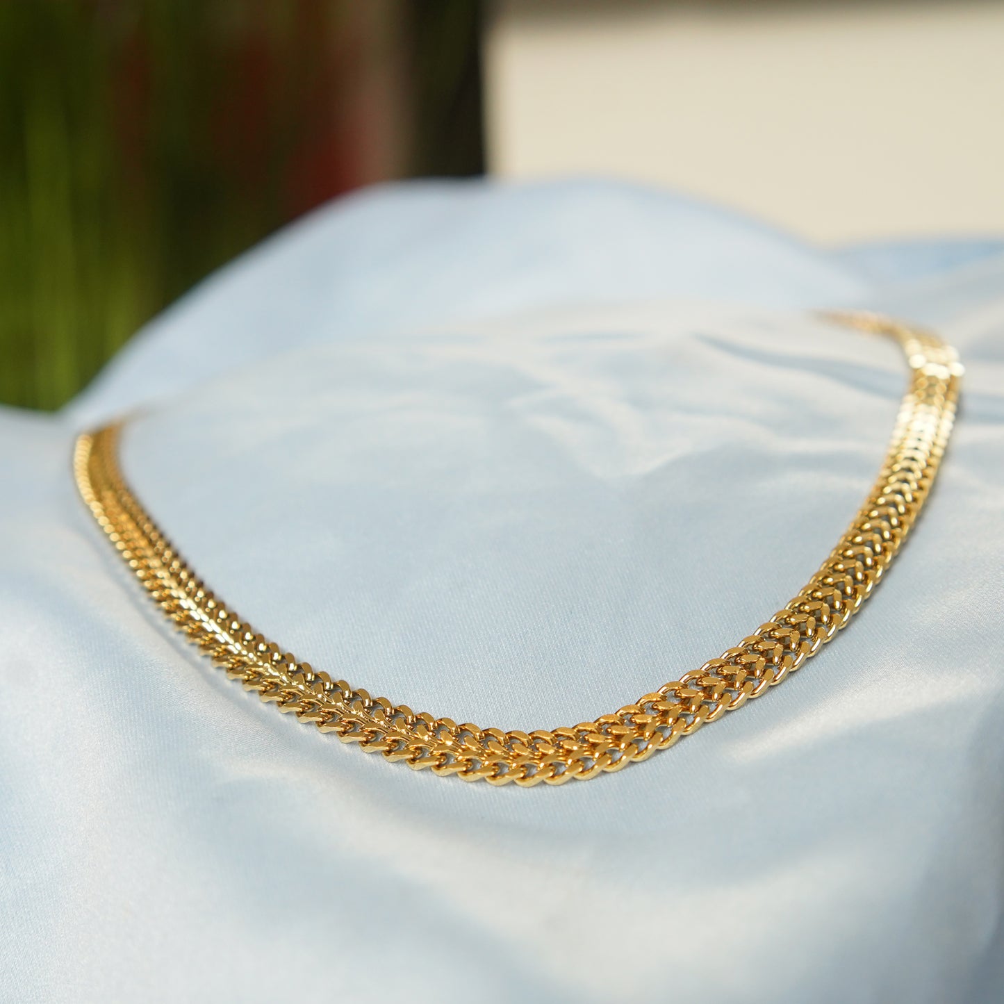 Flat Cuban Link Chain Necklace 316L