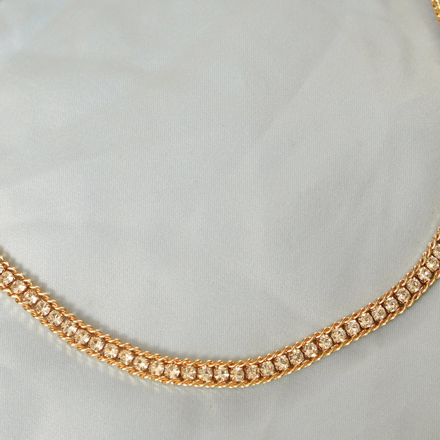 Rhinestone Chocker Necklace 316L