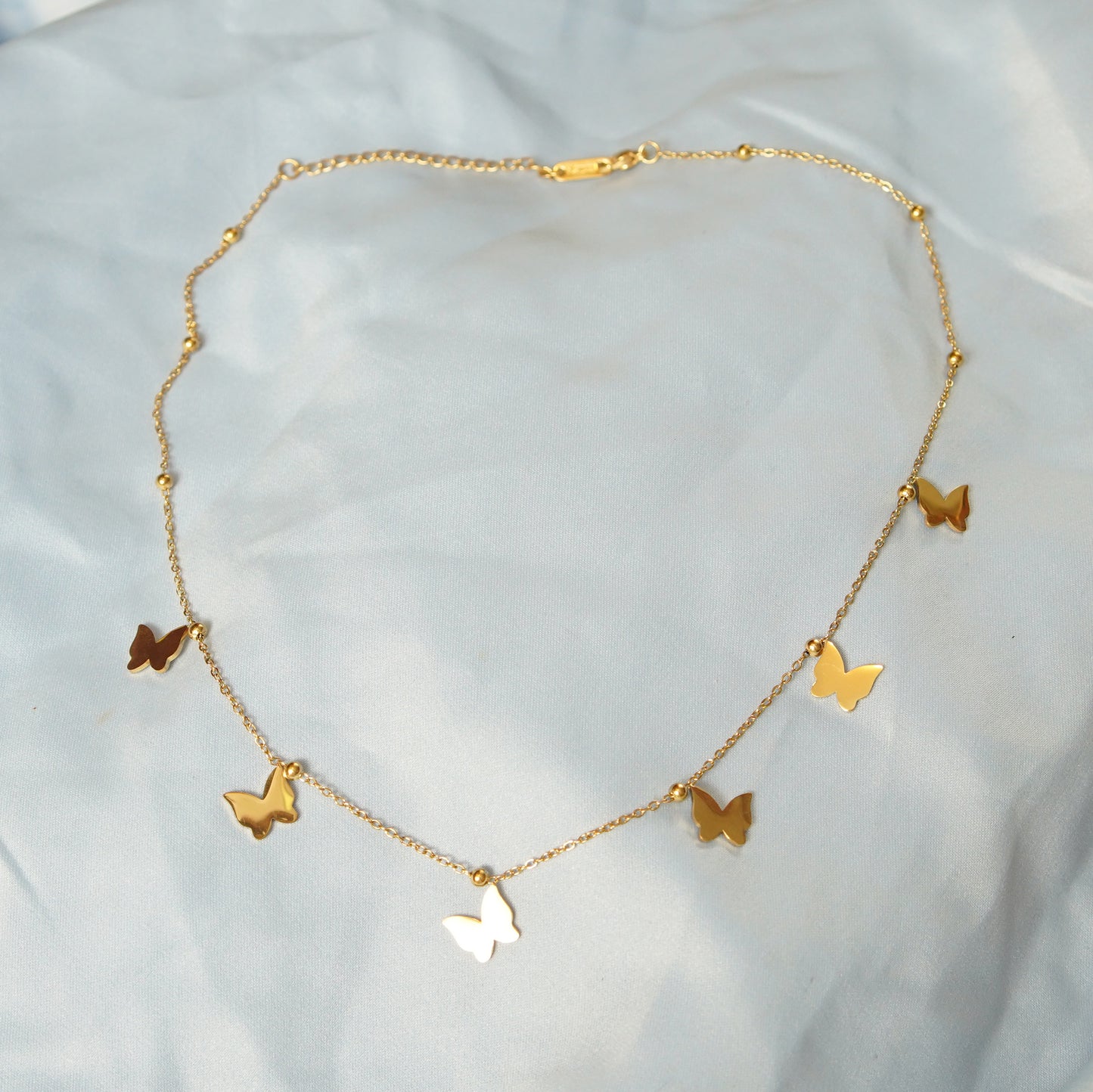 Butterfly Pendants Charm Necklace 316L