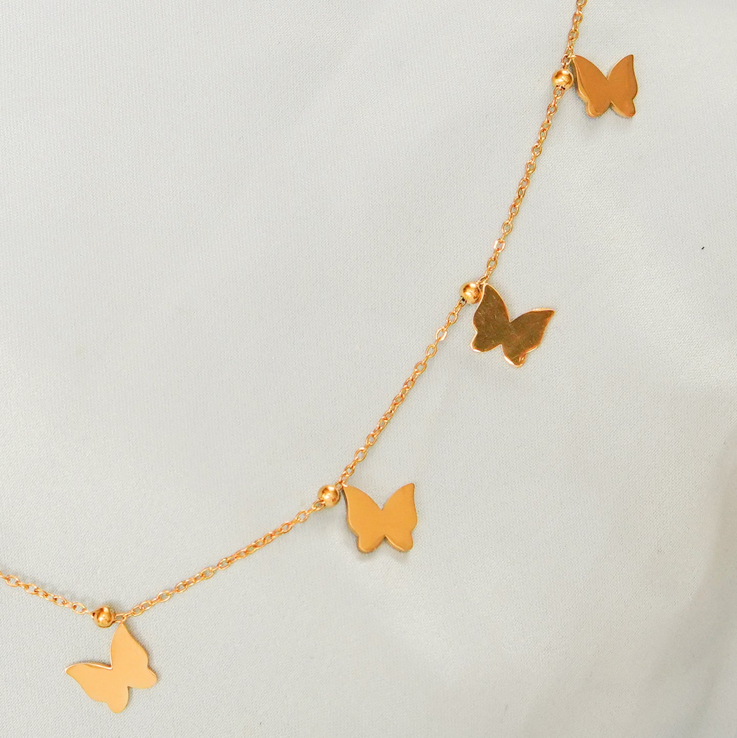 Butterfly Pendants Charm Necklace 316L