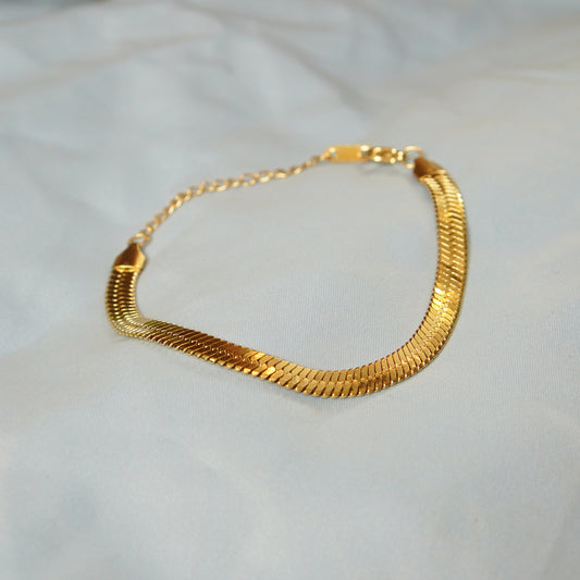 Herringbone Chain Bracelet 316L