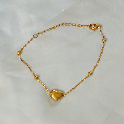 Heart Charm Bracelet 316L