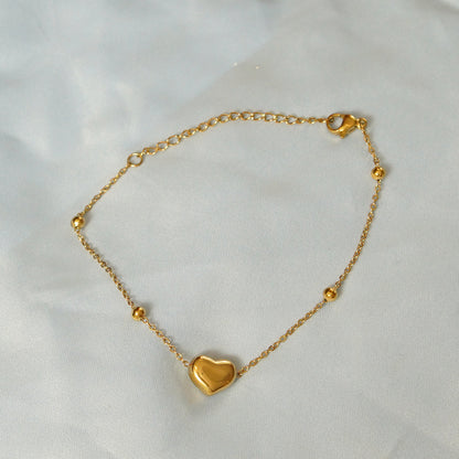 Heart Charm Bracelet 316L