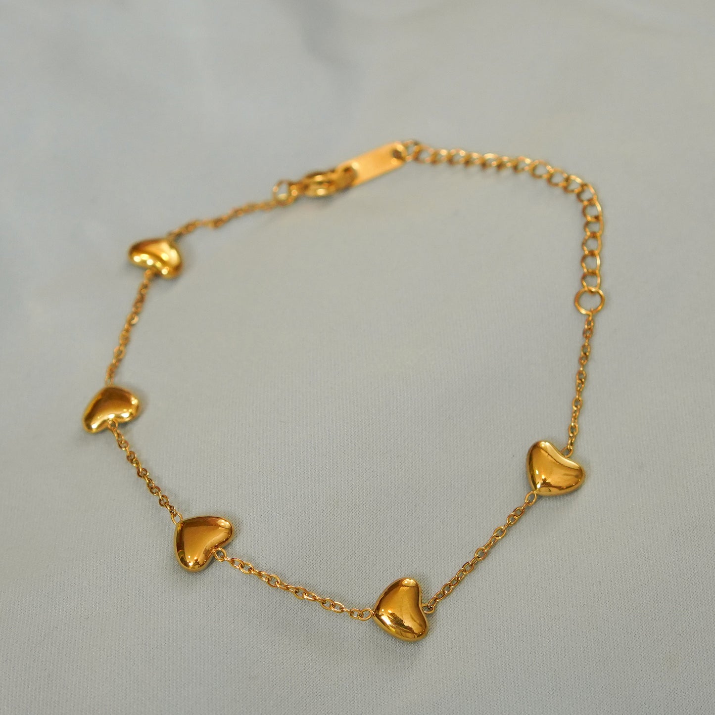 Heart Charms Bracelet 316L