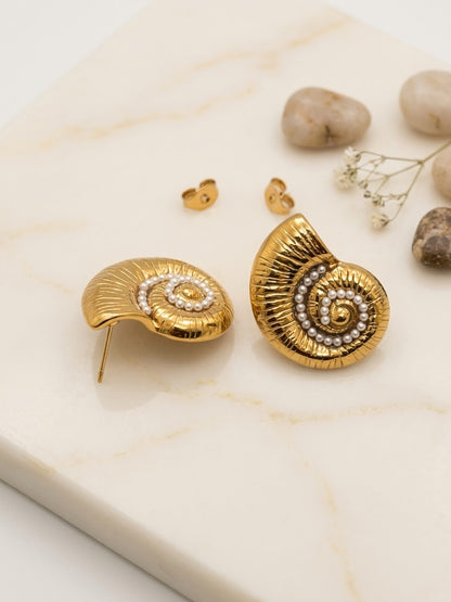 Chunky Seashell Earrings