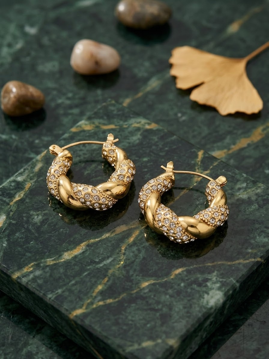 Chunky Twisted Earrings