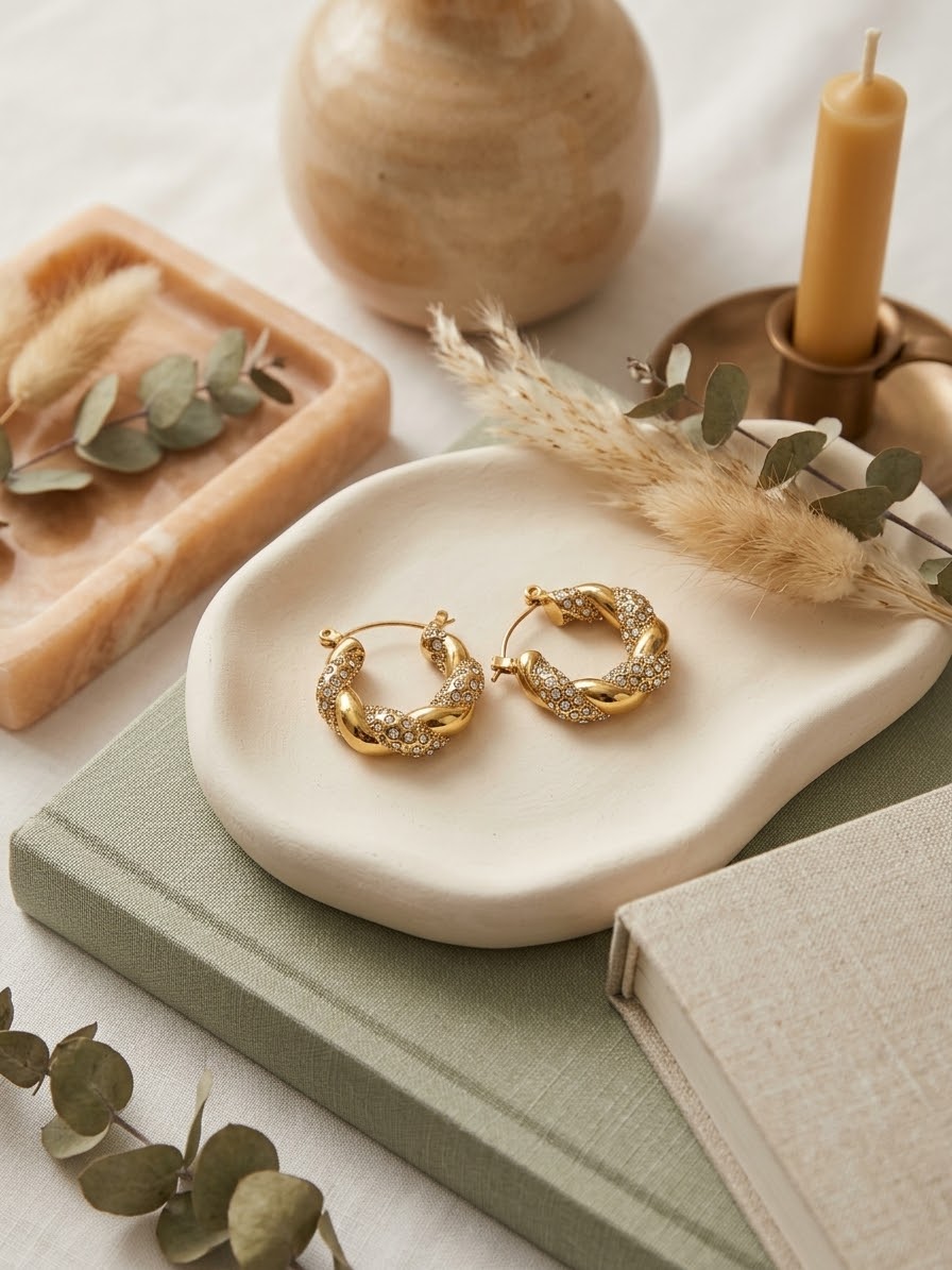 Chunky Twisted Earrings
