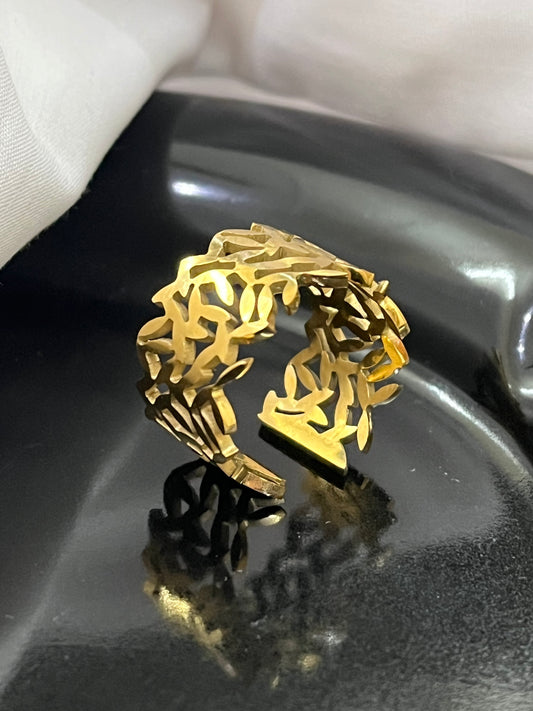 Verdura Luxe Leaf Adjustable Ring