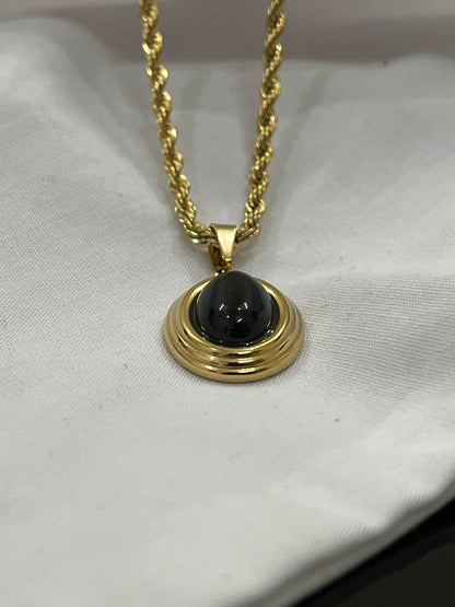 Onyx Cabochon Pendant