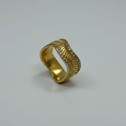 Ocean Ripple Statement Ring