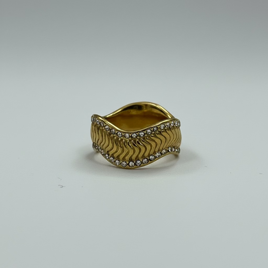 Ocean Ripple Statement Ring