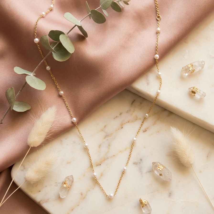Pearls Chain Necklace