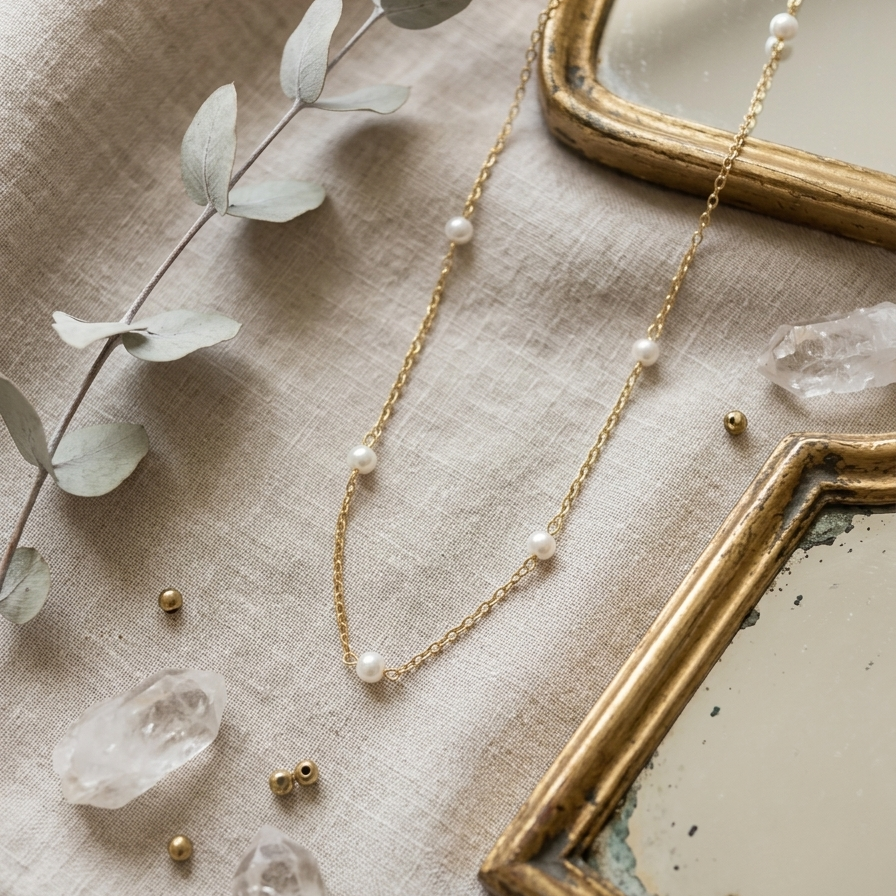 Pearls Chain Necklace