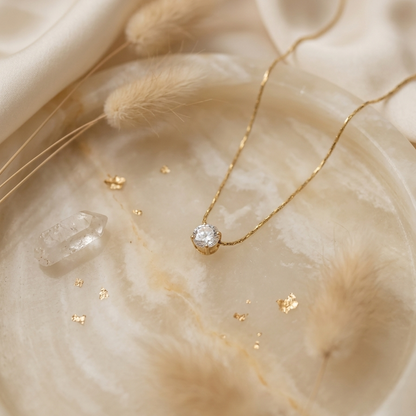 Solitaire Pendant Necklace